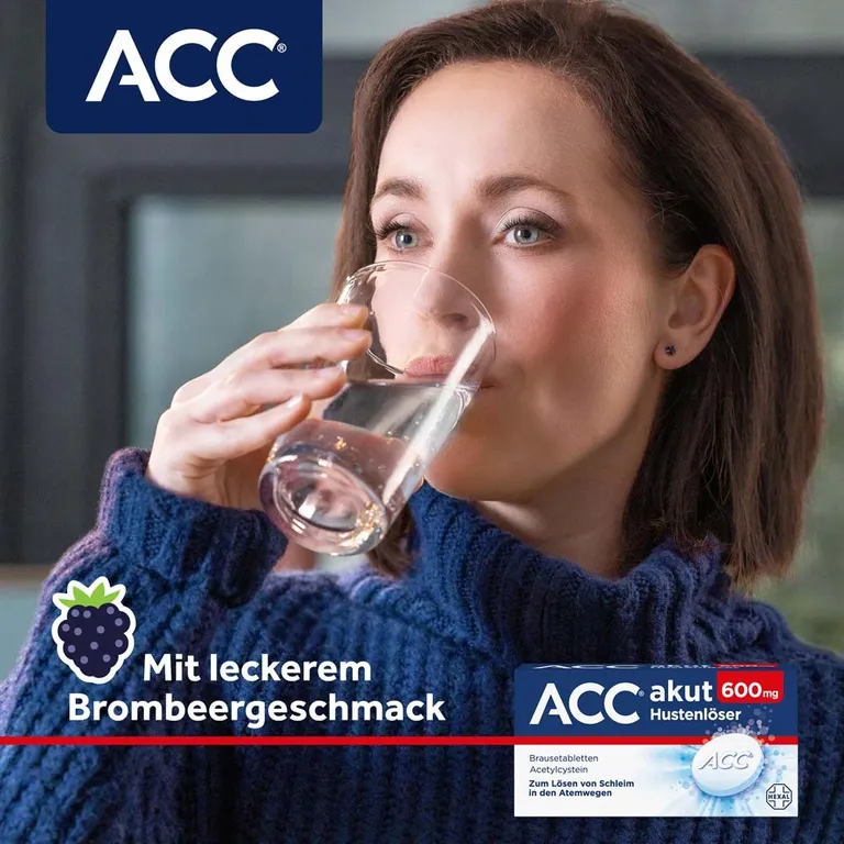 shopapotheke ACC® akut 600 mg bei Husten - Schleimlöser bei Husten 1 Brausetablette täglich Im Verkauf