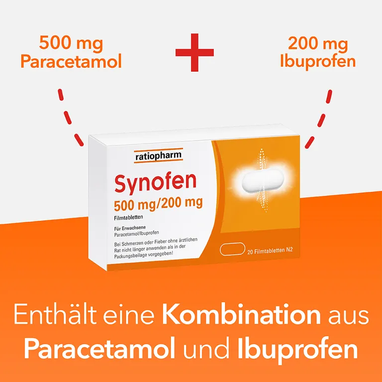 shopapotheke Synofen - mit Ibuprofen und Paracetamol - Jetzt 20% mit dem Code "synofen20" sparen* Blitzverkäufe
