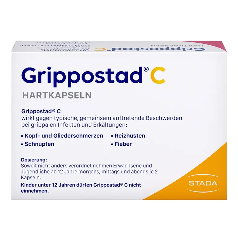 shopapotheke Grippostad C® bei Erkältung und grippalen Infekten - Jetzt 20% mit dem Code stada20 sparen* Online