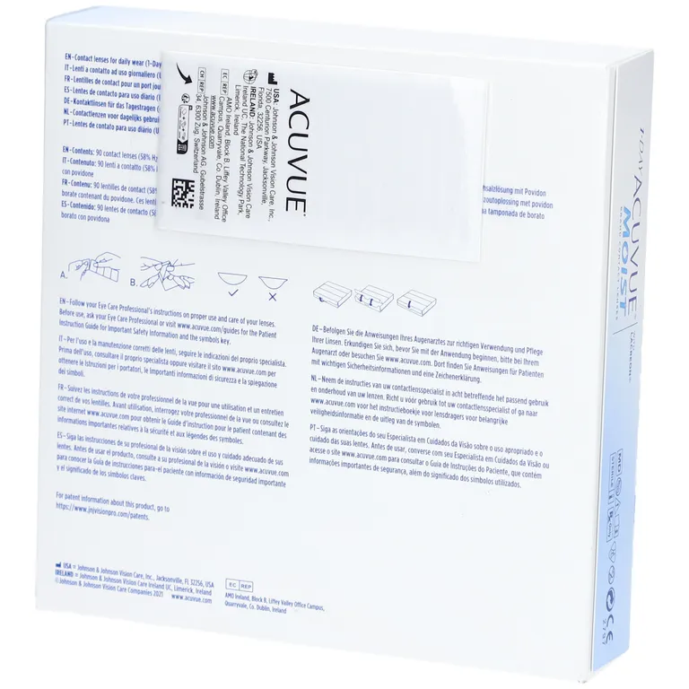 shopapotheke ACUVUE® 1-DAY MOIST BC 8 5 Tageslinsen Online Shopping