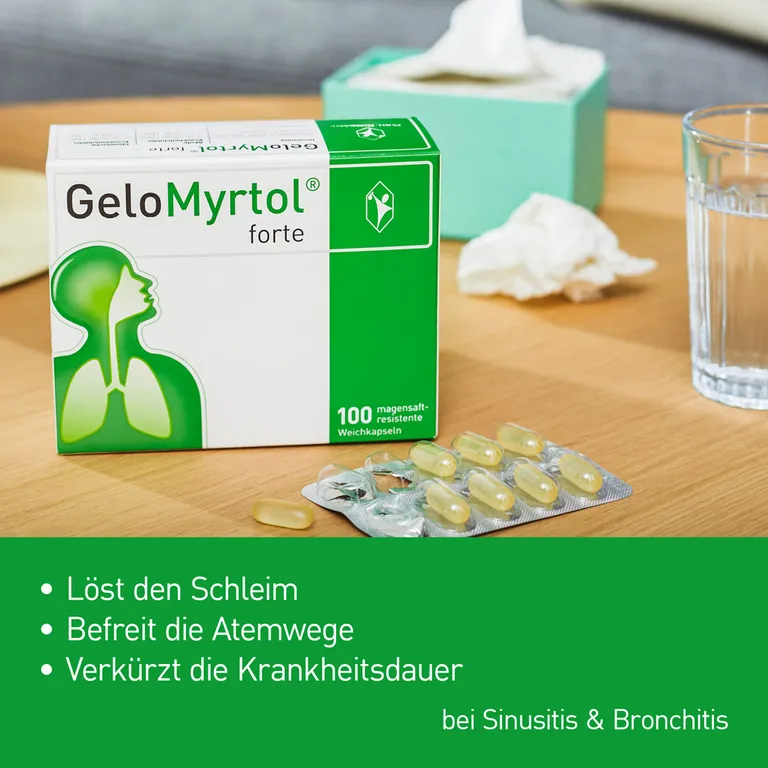 shopapotheke GeloMyrtol forte bei Sinusitis und Bronchitis mit Husten & Schnupfen Saisonschlussverkauf