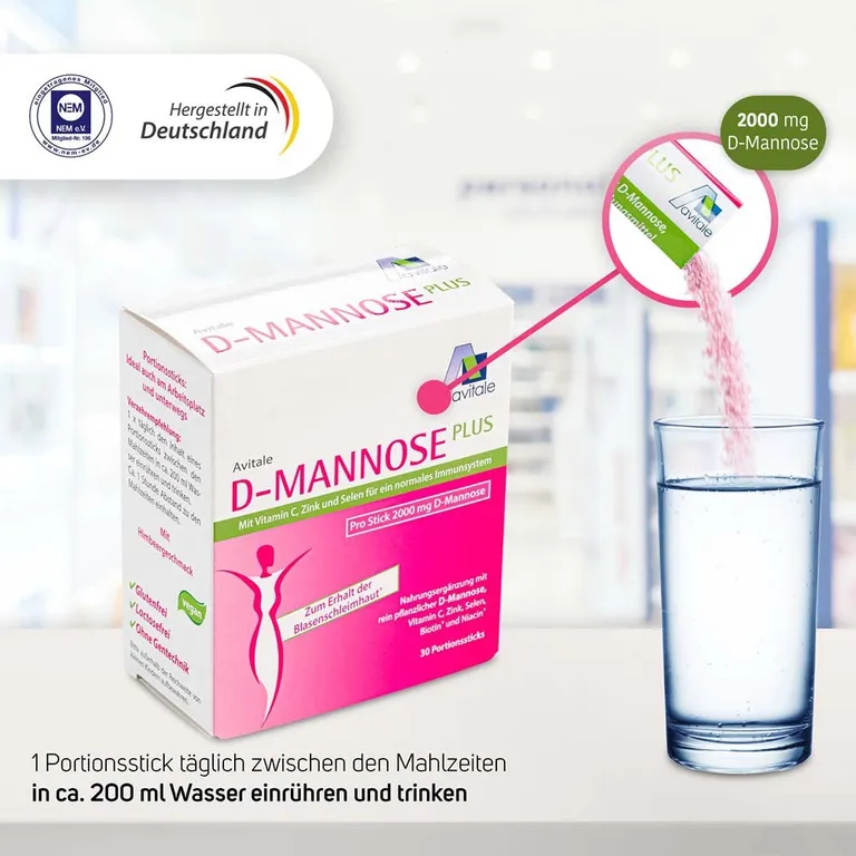 shopapotheke Avitale D-Mannose Plus 2.000 mg Lagerräumung