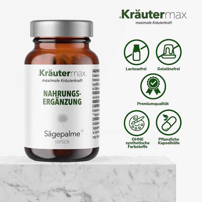 shopapotheke Kräutermax Sägepalme plus Brennnessel und Kürbiskern Kapseln Blitzangebot