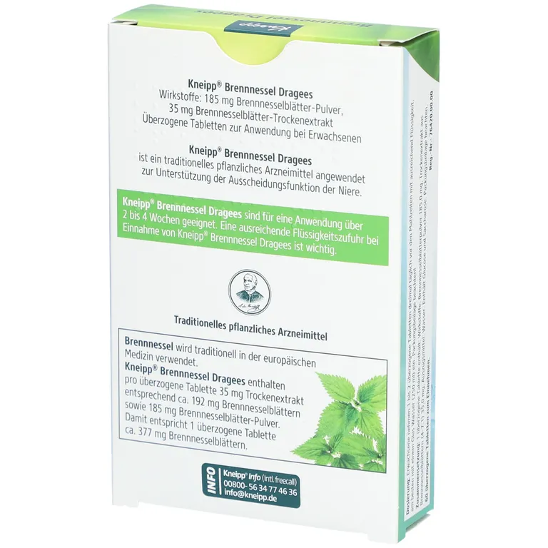 shopapotheke Kneipp Brennnessel Dragees Bestseller