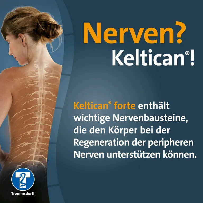 shopapotheke Keltican® forte Kapseln mit Uridinmonophosphat (UMP) Vitamin B12 und Folsäure zur Unterstützung der Nervenregeneration Kostenlose Rückgabe