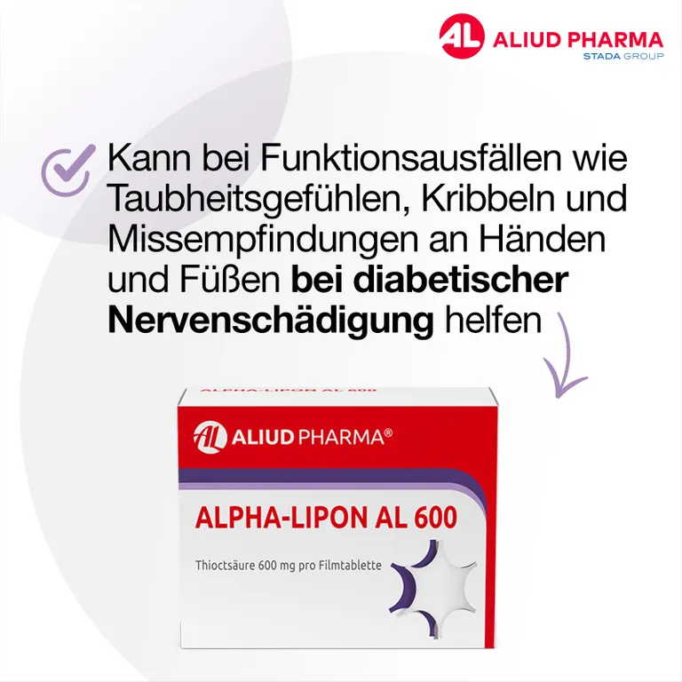 shopapotheke Alpha-Lipon AL 600 für Missempfindungen bei diabetischer Nervenbeschädigung Begrenzt auf 3 Tage