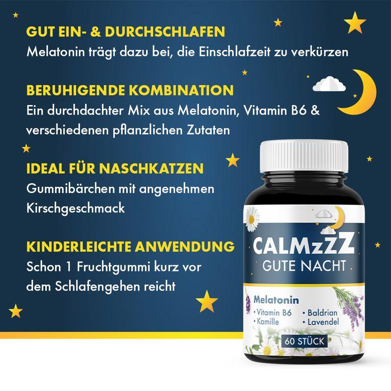 shopapotheke CalmZzz Gute Nacht Melatonin Gummibärchen Angebote