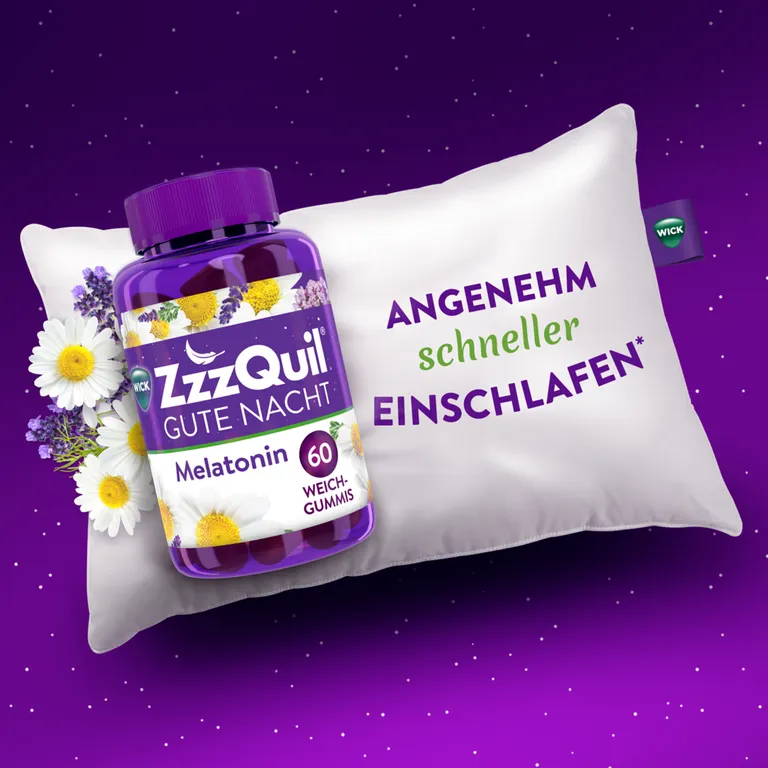 shopapotheke WICK ZzzQuil® Gute Nacht Einschlafhilfe* mit Melatonin Waldfrucht im Angebot