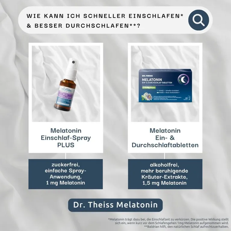 shopapotheke DR. THEISS MELATONIN EIN-& DURCHSCHLAF-TABLETTEN Fabrikpreis