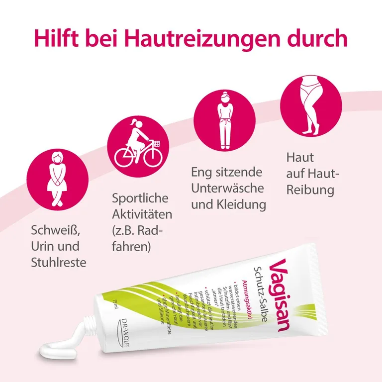 shopapotheke Vagisan Schutz-Salbe: Atmungsaktive Wundschutzcreme für den Intimbereich und zur täglichen Intimpflege VIP-Rabatte