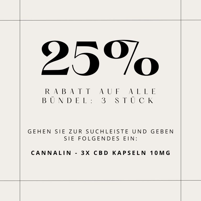shopapotheke Cannalin - CBD Kapseln 10 mg Letzte 3 Tage