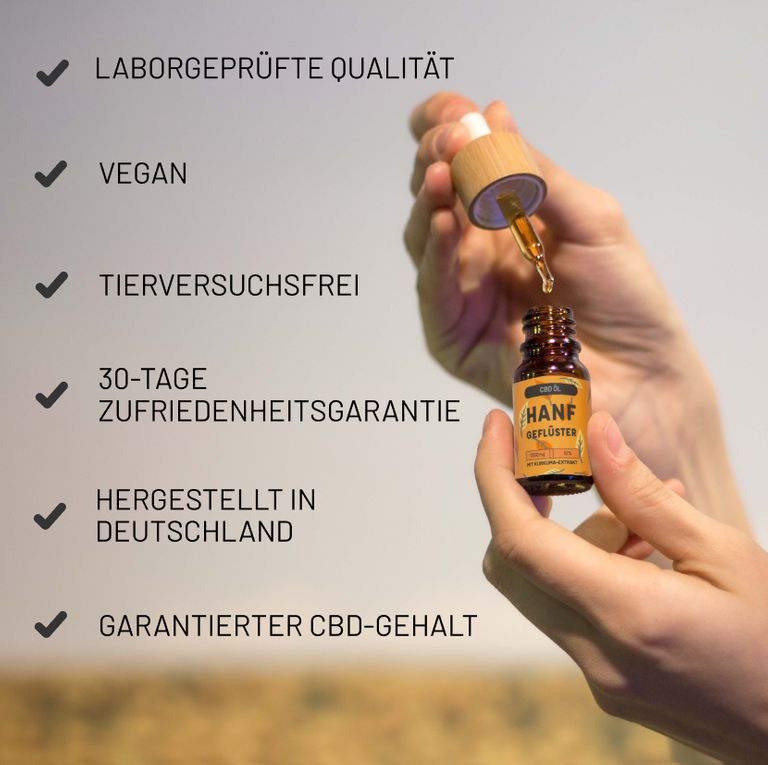 shopapotheke HANFGEFLÜSTER Goldenes CBD Öl 10% Vierteljährliche Förderung