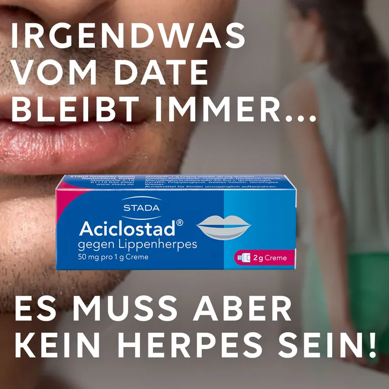 shopapotheke Aciclostad® Creme gegen Lippenherpes hemmt die Viren-Vermehrung und lindert wirksam Schmerzen und Juckreiz Angebote