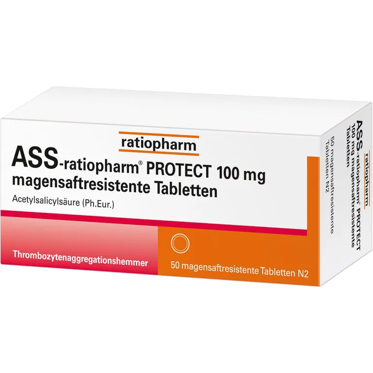 shopapotheke ASS-ratiopharm® PROTECT 100 mg magensaftresistente Tabletten Große Rabatte
