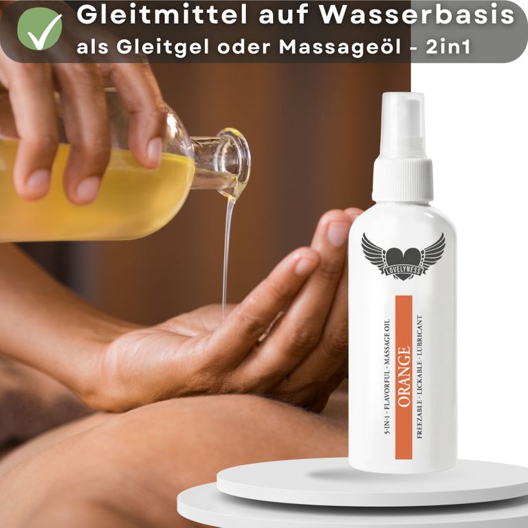 shopapotheke Lovelyness - Gleitgel und Massageöl 2in1 mit Geschmack Jubiläumsangebot