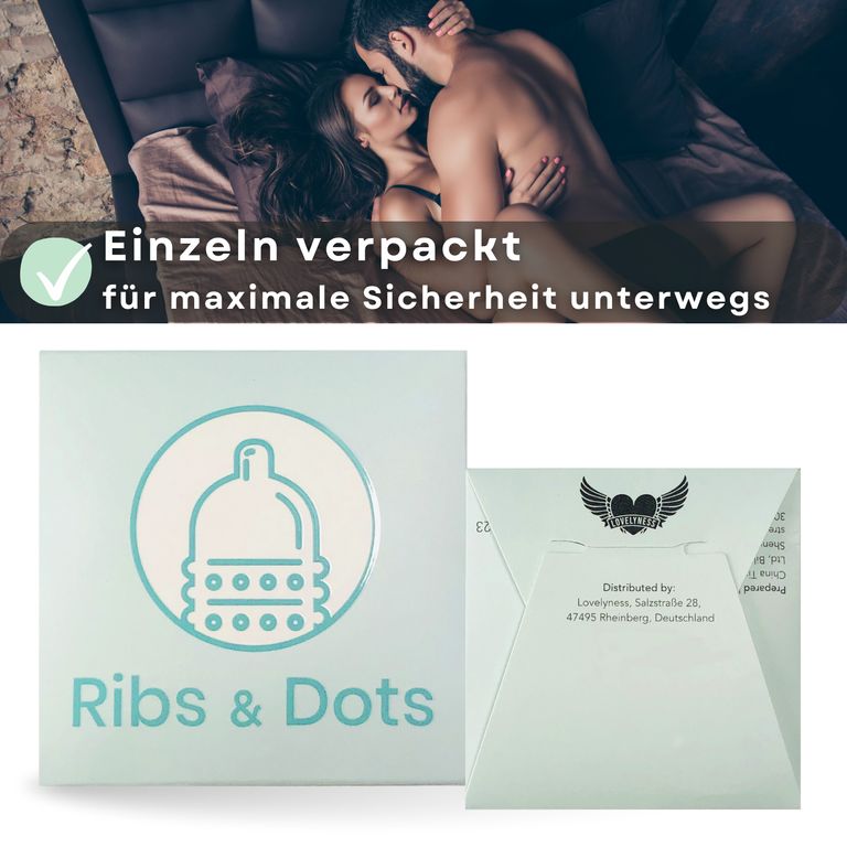 shopapotheke Lovelyness - Kondome mit Noppen und Rippen Lagerräumung