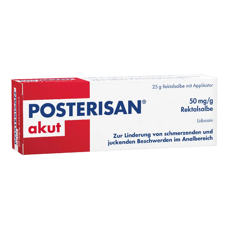 shopapotheke Posterisan akut Hämorrhoidensalbe (Lidocain) bei starkem Juckreiz Schmerzen im Analbereich 25 g Salbe Blitzangebot