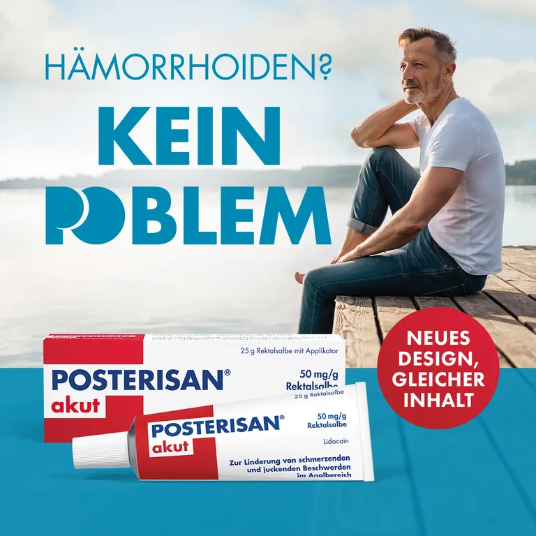 shopapotheke Posterisan akut Hämorrhoidensalbe (Lidocain) bei starkem Juckreiz Schmerzen im Analbereich 25 g Salbe Blitzangebot