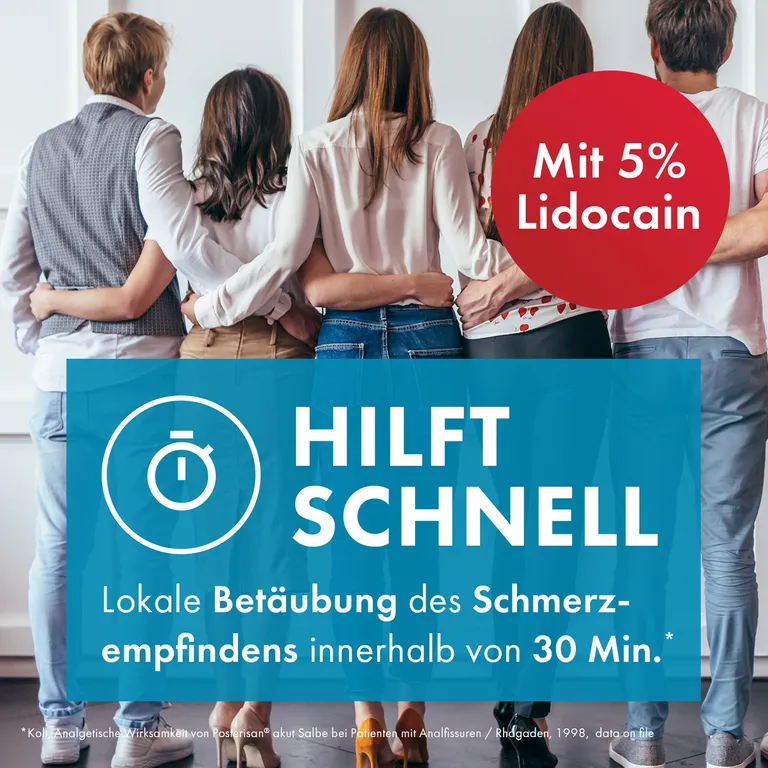 shopapotheke Posterisan akut Hämorrhoidensalbe (Lidocain) bei starkem Juckreiz Schmerzen im Analbereich 25 g Salbe Blitzangebot
