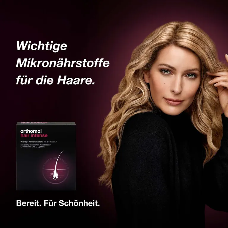 shopapotheke Orthomol Hair Intense - Mikronährstoffe für schönes Haar - mit Biotin Kupfer Zink und dem patentierten KeraLiacin - Kapseln Letzter Tag