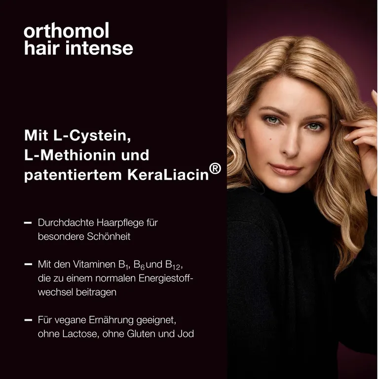 shopapotheke Orthomol Hair Intense - Mikronährstoffe für schönes Haar - mit Biotin Kupfer Zink und dem patentierten KeraLiacin - Kapseln Letzter Tag