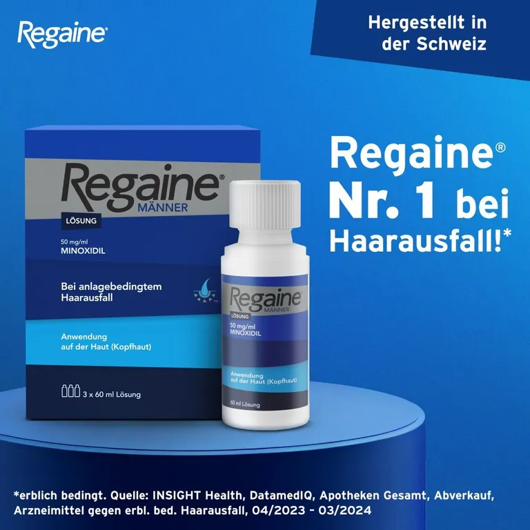 shopapotheke Regaine® Männer Lösung mit 5% Minoxidil 6 Monats-Vorrat Zeitbegrenzte Promotion