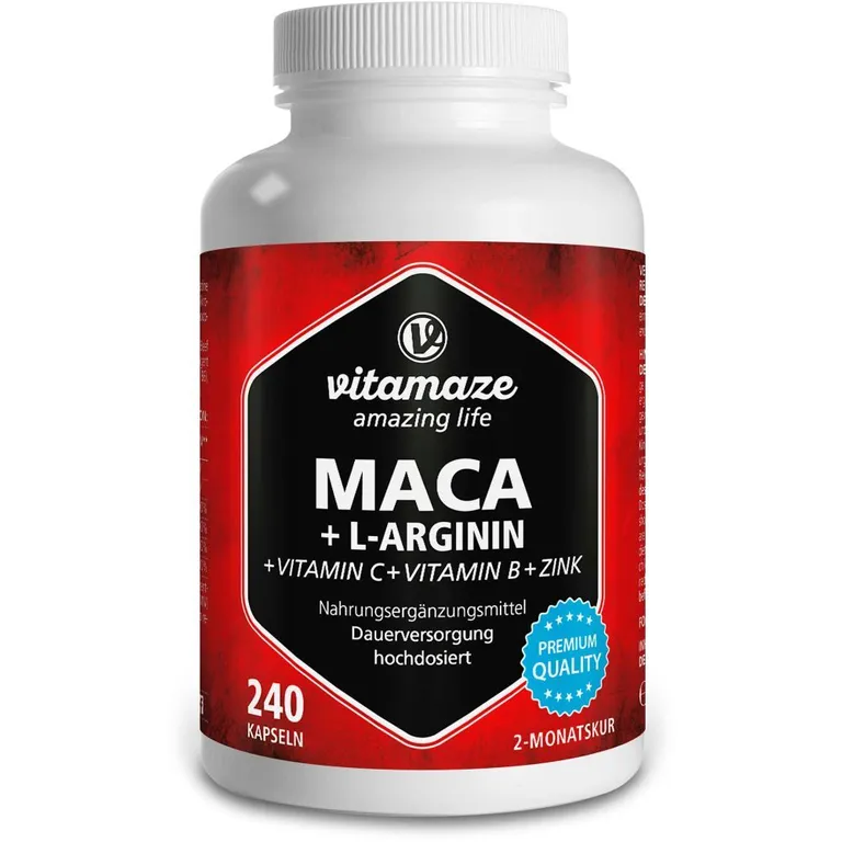 shopapotheke MACA 4:1 HOCHDOSIERT + L-Arginin Vierteljährliche Förderung