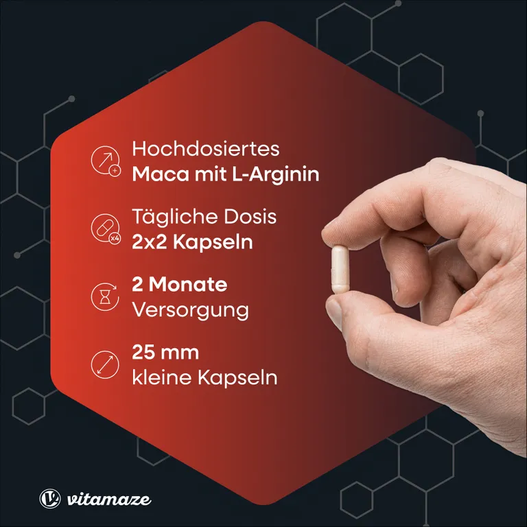 shopapotheke MACA 4:1 HOCHDOSIERT + L-Arginin Vierteljährliche Förderung