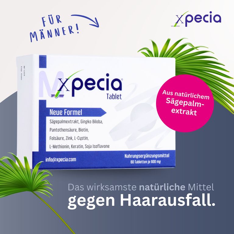 shopapotheke Xpecia gegen Haarverlust bei Männern DHT Blocker Discount Store für neue Produkte