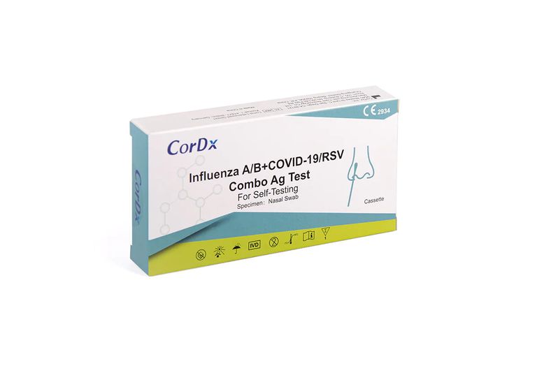 shopapotheke CorDx 4 in 1 Kombi-Test RSV Viren + Corona COVID-19 + Influenza A + B Online