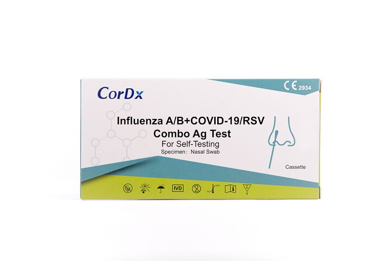 shopapotheke CorDx 4 in 1 Kombi-Test RSV Viren + Corona COVID-19 + Influenza A + B Online
