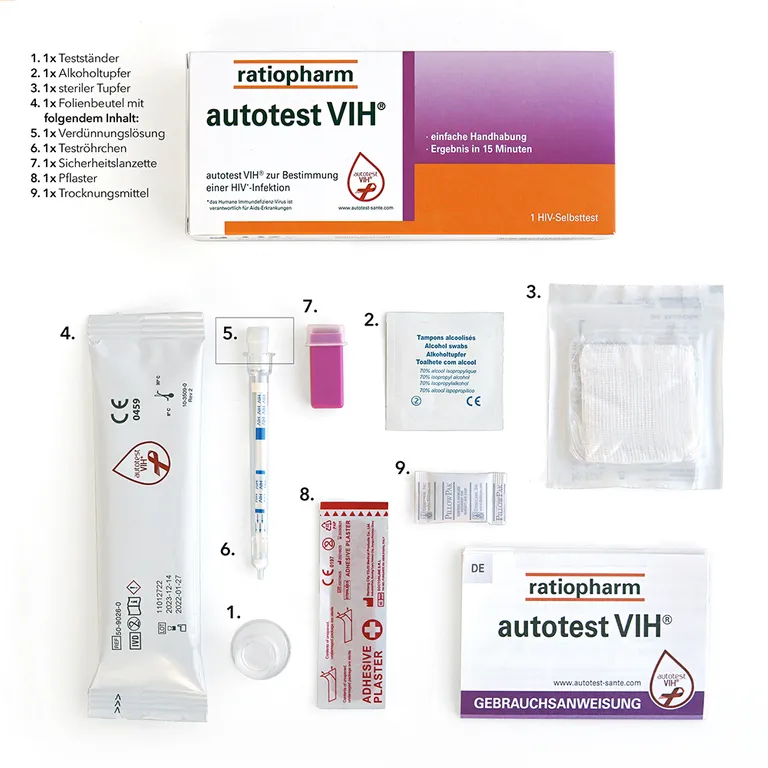 shopapotheke autotest VIH® ratiopharm Verkauf