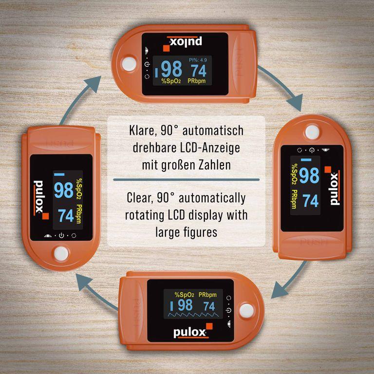 shopapotheke Pulox PO-200 Solo - Finger-Pulsoximeter - Orange Fabrikverkauf