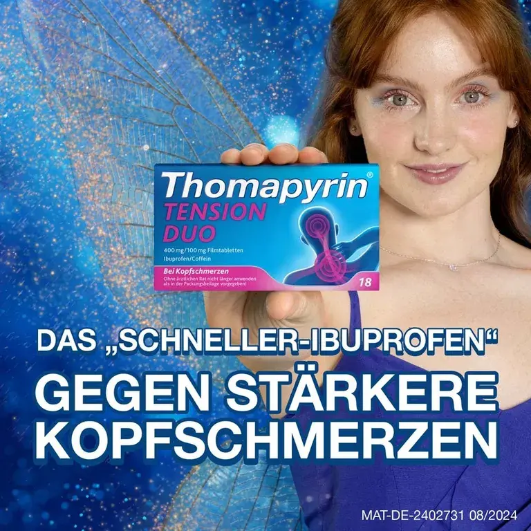 shopapotheke Thomapyrin TENSION DUO bei Kopfschmerzen: Ibuprofen/Coffein Flash Sale