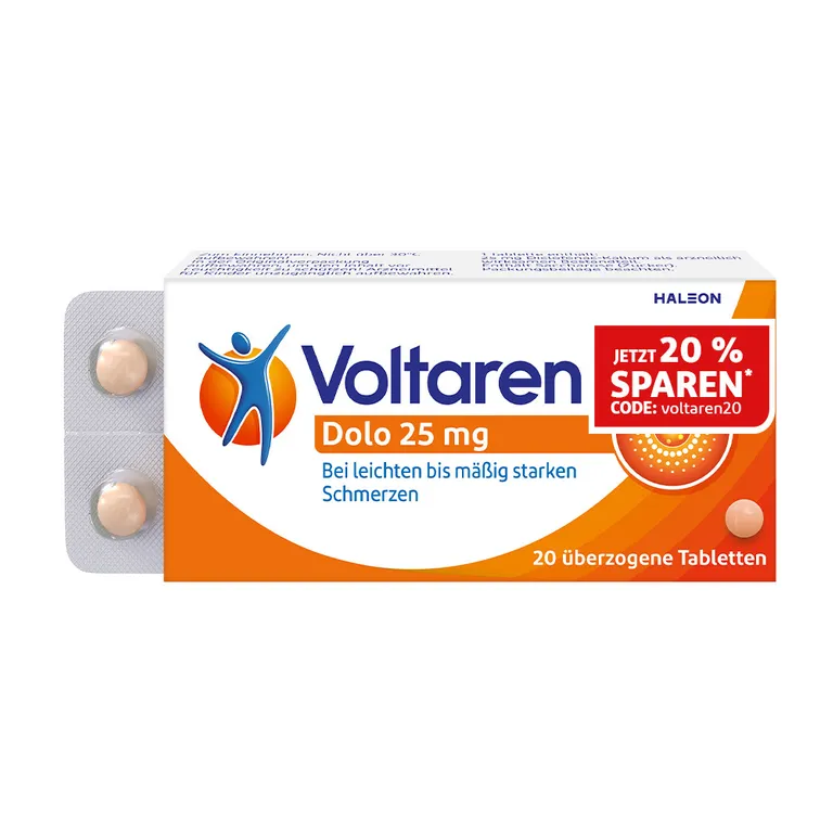 shopapotheke Voltaren Dolo 25mg Tabletten Schmerztabletten gegen Rückenschmerzen Begrenztes Angebot