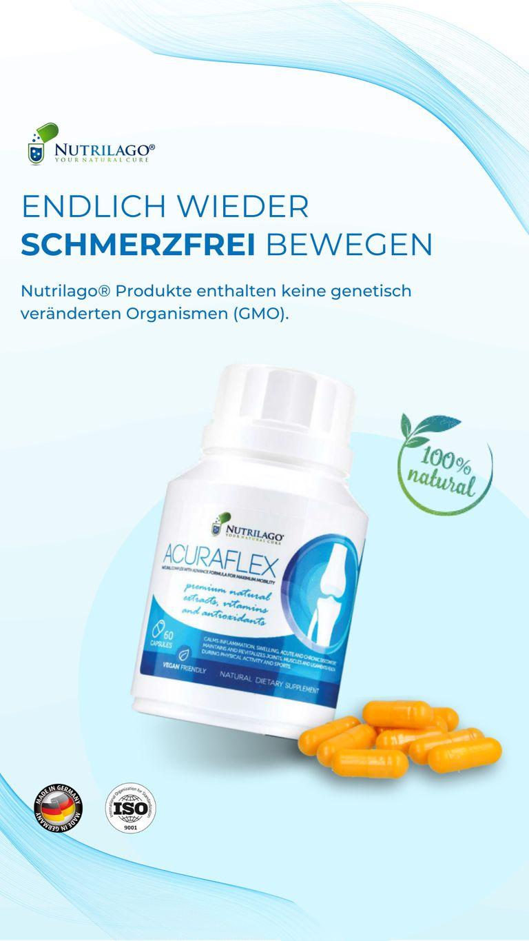 shopapotheke Nutrilago® ACURAFLEX Kapseln - Nahrungsergänzung für Gelenke Knorpel und MEHR BEWEGLICHKEIT Top Angebot