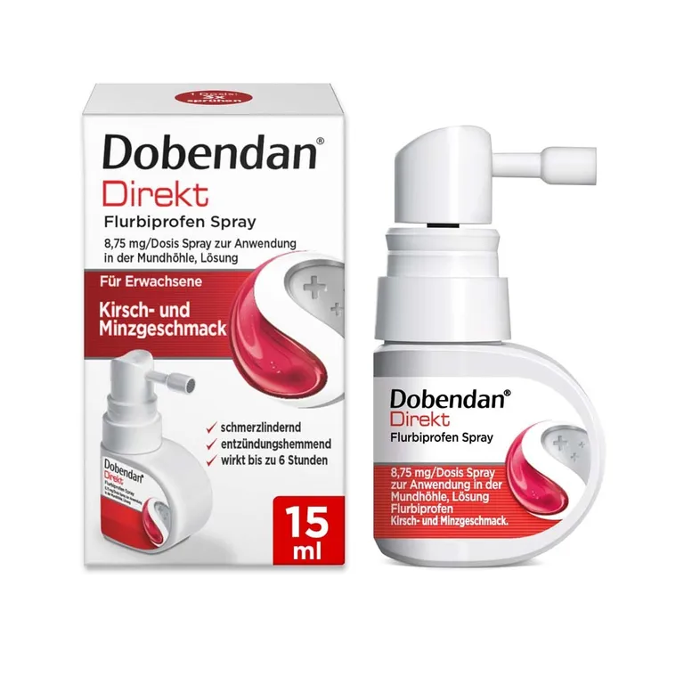 shopapotheke Dobendan Direkt Spray gegen Halsschmerzen mit Kirsch- und Minzgeschmack - Jetzt 10% mit dem Code "reckitt10" sparen* Räumungsverkauf