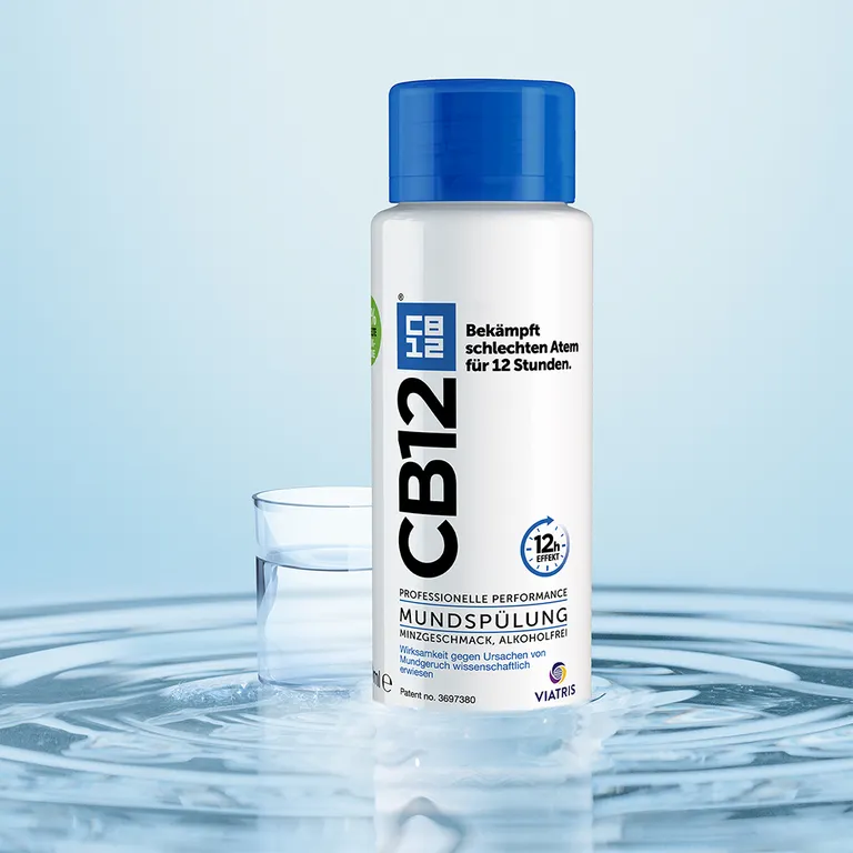 shopapotheke CB12 Mundspülung: Mundwasser mit Zinkacetat & Chlorhexidin gegen schlechten Atem & Mundgeruch Letzte 2 Tage
