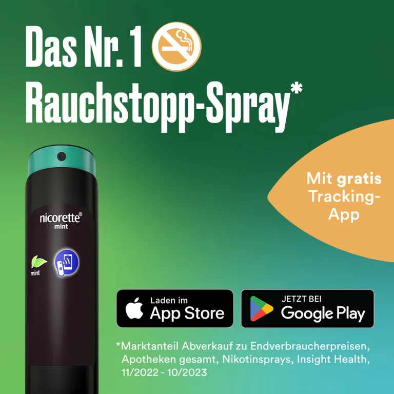 shopapotheke nicorette mint Spray zum Rauchen aufhören mit App-Funktion Riesige Rabatte