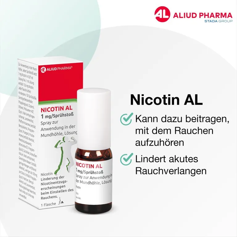 shopapotheke Nicotin AL 1 mg / Sprühstoß zur Rauchentwöhnung Clearance-Verkauf