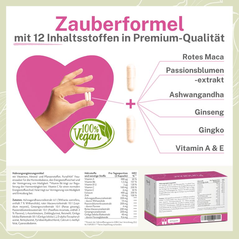 shopapotheke PuriaFAM® Frauenzauber Sonderangebot der Fabrik