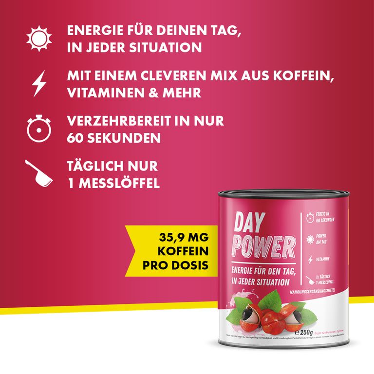 shopapotheke Day Power - Mehr Energie für den Tag Vierteljährliche Förderung