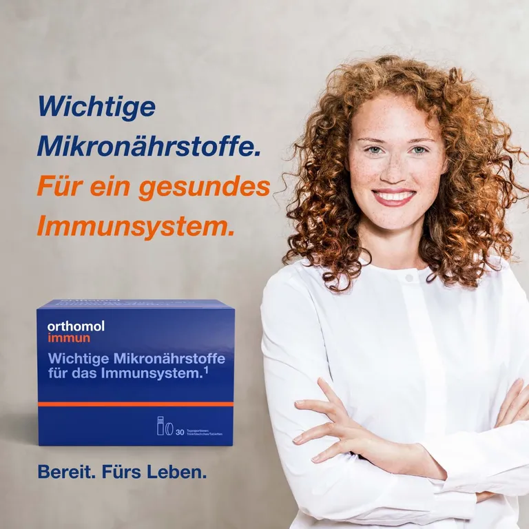 shopapotheke Orthomol Immun - Mikronährstoffe zur Unterstützung des Immunsystems - mit Vitamin C Vitamin D und Zink - Trinkampullen/Tabletten Kostenloser Versand international