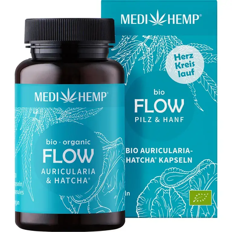 shopapotheke MEDIHEMP Bio FLOW Auricularia-HATCHA® Kapseln Online Shopping