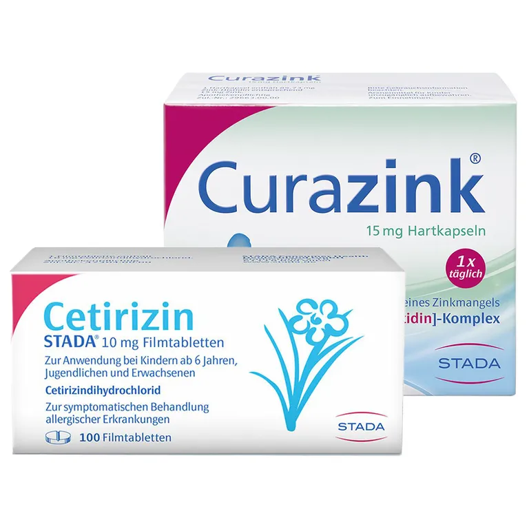 shopapotheke Cetirizin STADA® 10 mg Filmtabletten + Curazink® 15 mg Hartkapseln Saisonschlussverkauf