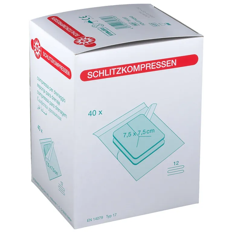 shopapotheke NOBAMED® SCHLITZOMPRESSEN 12fach 7 5 x 7 5 cm steril Cyber Monday