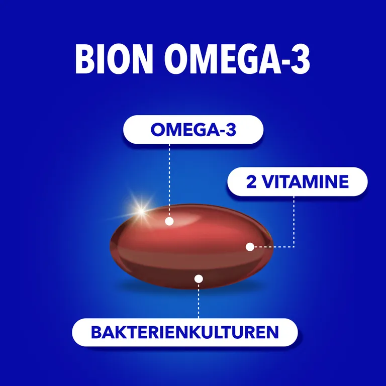 shopapotheke Bion Omega-3 mit Bakterienkulturen Heißer Verkauf