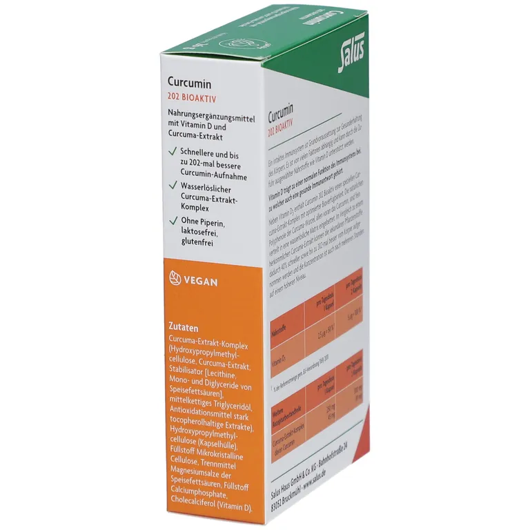shopapotheke Curcumin 202 Bioaktiv Kapseln mit Vitamin D und Curcuma-Extrakt Neueste Mode