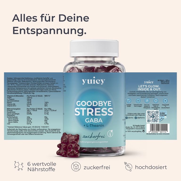 shopapotheke yuicy® Good Bye Stress gummies- für mehr Entspannung Exklusive Angebote