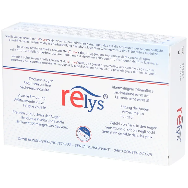 shopapotheke RELYS®: Die 1. Augentropfen mit dem Supramolekül sT-LysYal® Räumungsverkauf